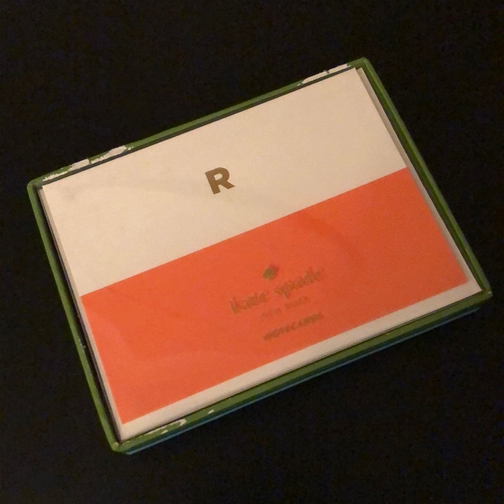 Kate Spade initial notecards
